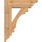 Ekena Millwork Merced Traditional Smooth Bracket w/ Offset Brace, Western Red Cedar, 5 1/2"W x 16"D x 20"H BKT0604X16X20MRC01SWR - alternate 3
